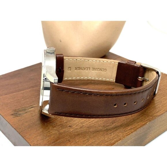 Lacoste Men's Watch 2011046 Vienna Quartz Blue Dial Brown Leather Band 4… - Picture 8 of 13